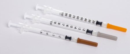 Picture of Tuberculin Syringe with Needle Sol-Care™ 1 mL 27 Gauge 1/2 Inch Attached Needle Retractable Needle100019IM