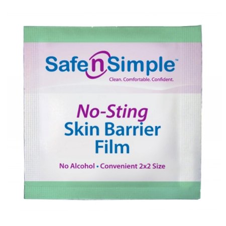 Picture of Skin Barrier Applicator Safe N Simple™ No-Sting 60% / 20% Strength Purified Water / Polyvinylpyrrolidone / Glycerin Individual Packet Sterile80711