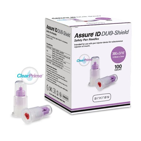 Picture of Insulin Pen Needle Assure® ID DUO-Shield 30 Gauge 1/4 Inch Safety Shield272530