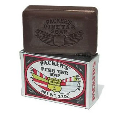Picture of Soap Packer's Pine Tar Bar 3.3 oz. Individually Wrapped Pine Scent99207004433