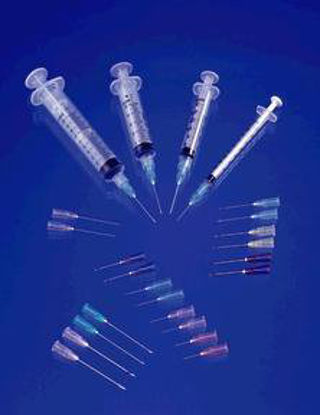 Picture of Syringe with Hypodermic Needle ExelInt® 10 mL 18 Gauge 1 Inch Detachable Needle Without Safety26257