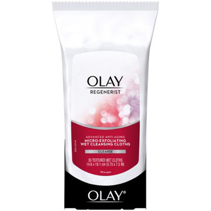 Picture of Facial Cleanser Olay® Regenerist® Wipe 30 per Pack Soft Pack Scented07560960404