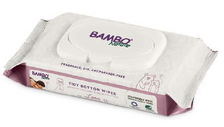 Picture of Baby Wipe Bambo® Nature Tidy Bottom Soft Pack Water / Glycerin / Sodium Laureth-11 Carboxylate Unscented 50 Count114809