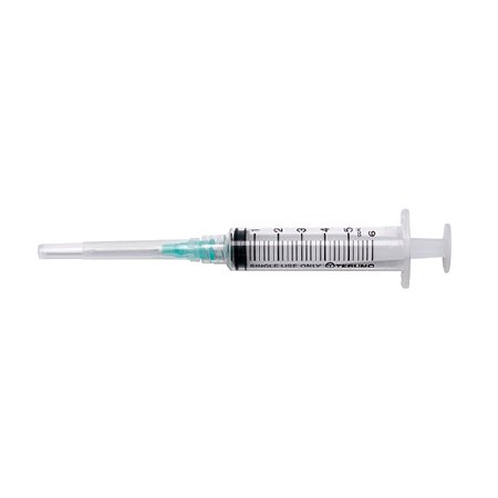 Picture of Syringe with Hypodermic Needle ExelInt® 5 mL 21 Gauge 1 Inch Detachable Needle Without Safety26212