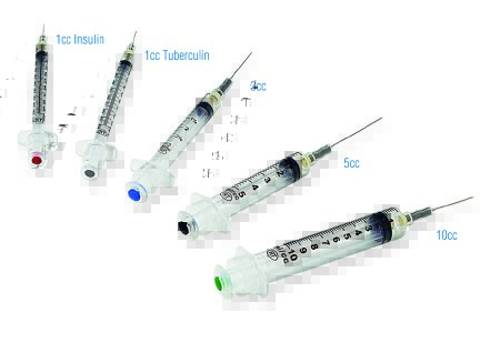Picture of Syringe with Hypodermic Needle VanishPoint® 3 mL 25 Gauge 1-1/2 Inch Attached Needle Retractable Needle13011