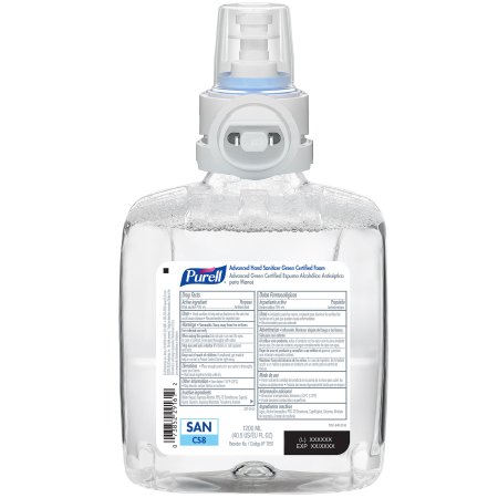 Picture of Hand Sanitizer Purell® Advanced Green Certified 1,200 mL Ethyl Alcohol Foaming Dispenser Refill Bottle7851-02