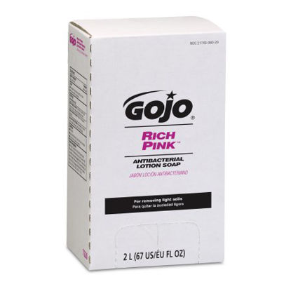 Picture of Antibacterial Soap GOJO® Rich Pink™ Lotion 2,000 mL Bag-in-Box Floral Scent7220-04