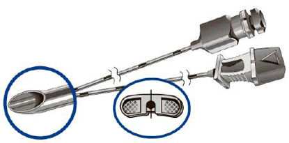 Picture of Epidural Needle Reganes™ Tuohy , Extra Long Style 18 Gauge 5 Inch 8 Degree Bevel Angle , Extra Long TypeRP1805RW