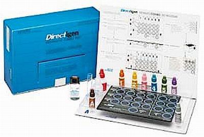 Picture of Rapid Test Kit Directigen™ Latex Agglutination Test Strep B Test Serum / Urine / Cerebrospinal Fluid (CSF) / Bacteria Colony Sample 90 Determinations255460