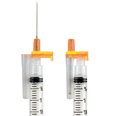 Picture of Hypodermic Needle EasyPoint® Retractable Needle 25 Gauge 5/8 Inch Length82091