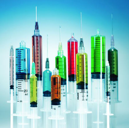 Picture of Syringe with Hypodermic Needle Nipro® 3 mL 25 Gauge 5/8 Inch Detachable Needle Without SafetyJD+03L2516