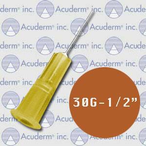 Picture of Hypodermic Needle Acu-Needle® Without Safety 30 Gauge 1/2 Inch LengthNP301