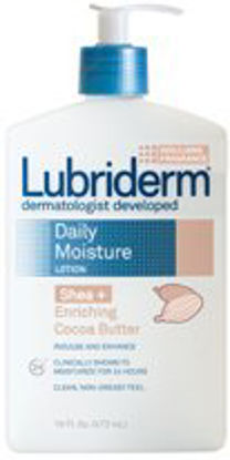 Picture of Hand and Body Moisturizer Lubriderm® Daily Moisture Shea + Enriching Cocoa Butter 16 oz. Pump Bottle Scented Lotion50052800498568
