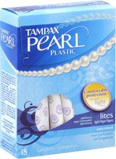 Picture of Tampon Tampax® Pearl Light Absorbency Plastic Applicator Individually Wrapped07301000696