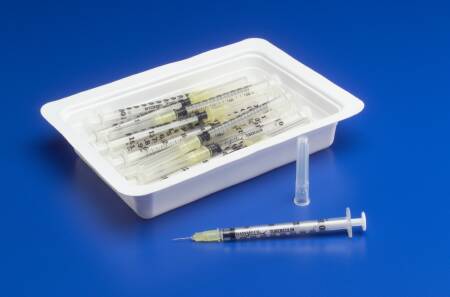 Picture of Allergy Tray Monoject™ 1 mL 27 Gauge 1/2 Inch Detachable Needle Without Safety8881501962
