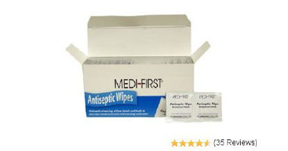 Picture of Sanitizing Skin Wipe Medi-First® Individual Packet BZK (Benzalkonium Chloride) Scented 100 Count21433