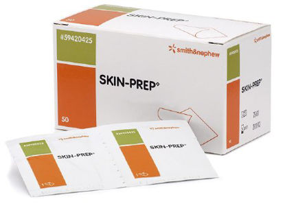 Picture of Skin Barrier Wipe Skin-Prep 75 to 100% Strength Isopropyl Alcohol Individual Packet Sterile59420425