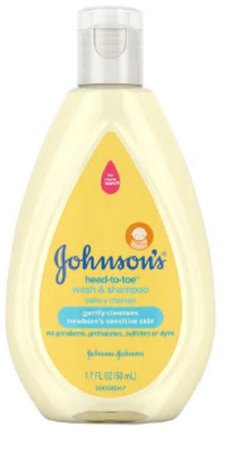 Picture of Baby Shampoo and Body Wash Johnson's® Baby Head-to-Toe® 1.7 oz. Flip Top Bottle Scented10381371174833