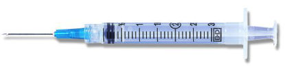 Picture of Syringe with Hypodermic Needle PrecisionGlide™ 3 mL 21 Gauge 1-1/2 Inch Detachable Needle Without Safety309599