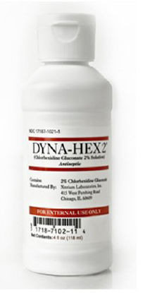 Picture of Surgical Scrub Solution Dyna-Hex 2® 4 oz. Bottle 2% Strength CHG (Chlorhexidine Gluconate) NonSterile1021DYNB04MED