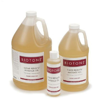Picture of Massage Treatment Biotone® Clear Results 8 oz. Bottle Unscented OilBT.CRO.8