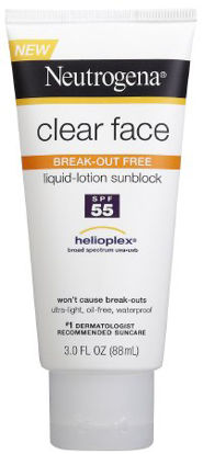 Picture of Sunscreen Neutrogena® Clear Face SPF 55 Tube Lotion 3 oz.08680086033