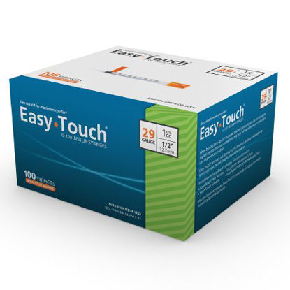 Picture of Insulin Syringe with Needle EasyTouch™ 1 mL 29 Gauge 1/2 Inch Attached Needle Without Safety629155