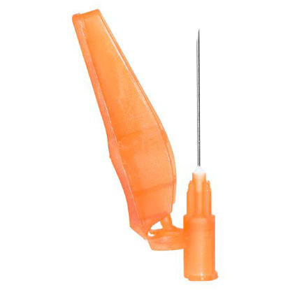 Picture of Hypodermic Needle Sol-Care® Hinged Safety Needle 25 Gauge 1 Inch LengthSN2510