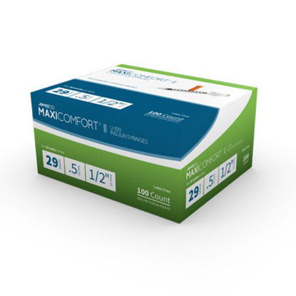 Picture of Insulin Syringe with Needle AIMSCO® 0.5 mL 29 Gauge 1/2 Inch Attached Needle Without Safety528