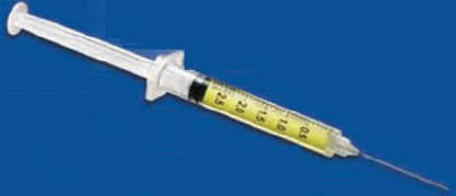 Picture of Syringe with Hypodermic Needle Dose-Saver® 3 mL 22 Gauge 1-1/2 Inch Attached Needle Without SafetyJD+03D2238