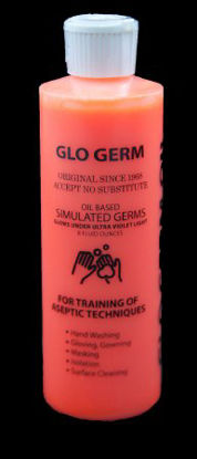 Picture of Germ Simulator Glo Germ™ 8 oz. Bottle Glo Germ Orange Powder / Mineral Oil NonSterileGG080