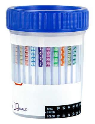 Picture of Drugs of Abuse Test 6-Drug Panel with Adulterants AMP, COC, mAMP/MET, OPI, THC (OX, pH, SG) Urine Sample 25 TestsHCDOA-264A3