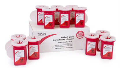 Picture of Mailback Sharps Container Sharps Recovery System™ 1 Quart80112