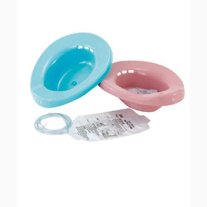 Picture of Sitz Bath Elongated Dusty Rose Polypropylene 2000 mL Bag Graduated, 500 mL Increments up to 2000 mLH995-10