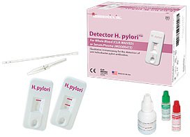 Picture of Rapid Test Kit Detector H. pylori™ Infectious Disease Immunoassay H. Pylori Whole Blood / Serum / Plasma Sample 10 TestsIHP-10