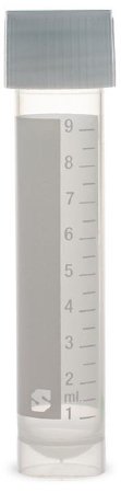Picture of Cryovial® Cryogenic Tube Round Bottom, Skirted Plain 17 X 84 mm 10 mL Without Color Coding Screw Cap Polypropylene TubeT310-10A