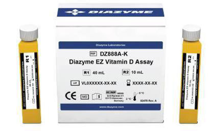 Picture of Reagent Kit Immunoassay / Nutritional Assessment 25-hydroxyvitamin D (Vitamin D) For Automated Clinical Chemistry Analyzers 200 Tests R1: 1 x 40 mL, R2: 1 x 10 mLDZ888A-K