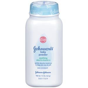 Picture of Baby Powder Johnson's® 1-1/2 oz. Scented Shaker Bottle Cornstarch / Aloe / Vitamin E10381370052569