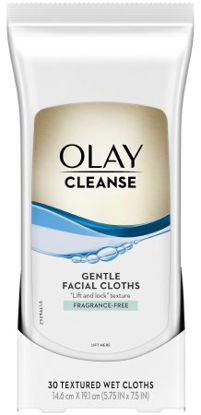 Picture of Personal Wipe Olay® Gentle Clean Soft Pack Water / Hexylene Glycol / Glycerin / Dimethicone Unscented 30 Count07560904121