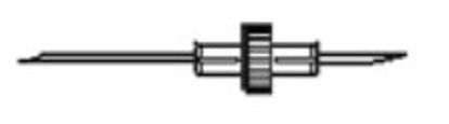 Picture of Transfer Needle Double End 17 Gauge 1-1/4 Inch, 3/4 Inch415017