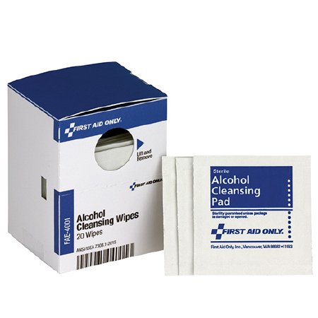 Picture of Alcohol Prep Pad First Aid Only® 70% Strength Isopropyl Alcohol Individual Packet SterileFAE-4001-001