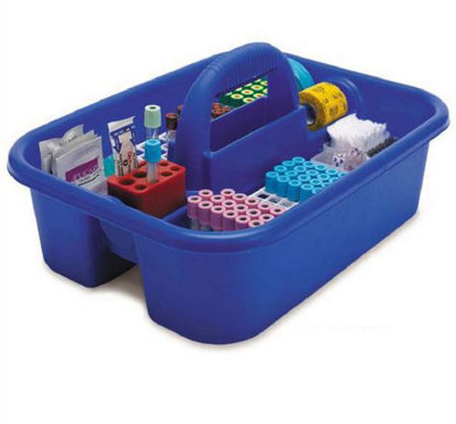 Picture of Phlebotomy Tote 7.5 X 13.5 X 18 Inch, Large, With Bin Cups, Tube Racks and Red Tube Holder10464