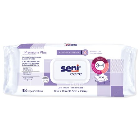 Picture of Rinse-Free Personal Wipe Seni® Care Soft Pack Unscented 48 CountS-WP48-C11