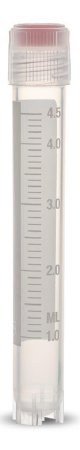 Picture of Cryovial® Cryogenic Tube Round Bottom, Skirted Plain 12.5 X 91 mm 5 mL Without Color Coding Screw Cap Polypropylene TubeT309-5A
