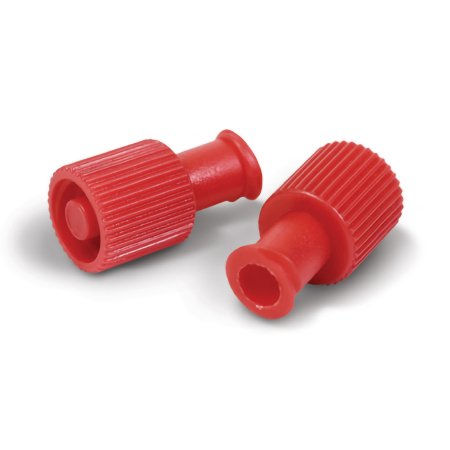 Picture of CAP, SYRINGE DUAL-FUNCTION ML FML LL STR RED (100/BX)TCBCOMBICAP