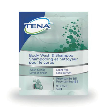 Picture of Shampoo and Body Wash TENA® 0.17 oz. Individual Packet Unscented64333