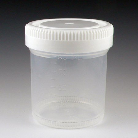 Picture of Specimen Container Tite-Rite™ 53 mm Opening Polypropylene 90 mL (3 oz.) Screw Cap Unprinted NonSterile6525