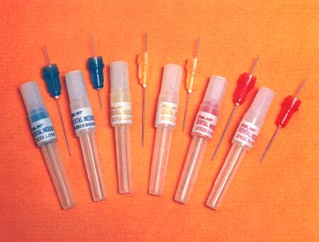 Picture of Dental Needle Superject™ Red Dot 27 Gauge 32 mm Long Type26557
