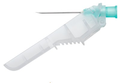 Picture of Syringe with Hypodermic Needle SurGuard® 3 mL 21 Gauge 1-1/2 Inch Detachable Needle Hinged Safety NeedleSG3-03L2138