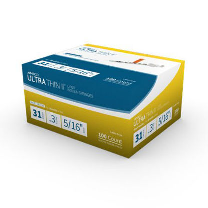 Picture of Insulin Syringe with Needle AIMSCO® 0.3 mL 31 Gauge 5/16 Inch Attached Needle Without Safety740